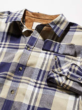 Load image into Gallery viewer, Legendary Whitetails Men's Standard Buck Camp Flannel Shirt, Shale Plaid, Medium
