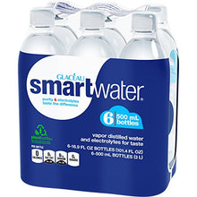 Load image into Gallery viewer, smartwater Vapor Distilled Premium Water, 16.9 Fl Oz (Pack of 6)
