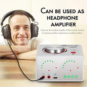 Bluetooth 5.0 Power Amplifier 2 Channel Stereo Mini Hi-Fi Integrated Amp 2.0 Wireless Audio Receiver for Home Speakers Headphone 50W x 2 with USB (Nobsound Tone, Silver)