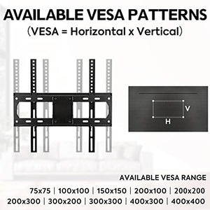 Mounting Dream UL Certificated TV Mount Full Motion for 26-55 Inch LED,LCD,OLED Flat Screen TV, Perfect Center Design, TV Wall Mount Bracket with Articulating Arm up to VESA 400x400mm, 60 lbs, MD2377
