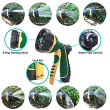 Load image into Gallery viewer, NGreen Expandable and Flexible Garden Hose - 25/50/75/100 Feet Strongest Triple Core Latex and Solid Brass Fittings Free Spray Nozzle 3/4 USA Standard Easy Storage Kink Free Water Hose (75 FT)
