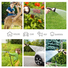 Load image into Gallery viewer, Delxo 2020 Upgrade 50FT Expandable Garden Hose Water Hose with 9-Function High-Pressure Spray Nozzle, Heavy Duty Flexible Hose, 3/4&quot; Solid Brass Fittings Leakproof Design
