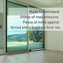 Load image into Gallery viewer, Securityman 2-in-1 Door Security Bar with Alarm &amp; Sliding Door Stopper Security Bar with 120db Loud Alert Siren - Durable &amp; Rugged Iron, Sturdy on Most Floors &amp; Windows (Protects Against Scratches)
