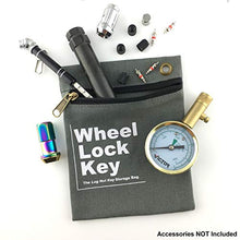 Load image into Gallery viewer, Wheel Lock Key Storage Bag - Easily and Safely Keep Your (Wheel Locks, Locking Wheel Lug Nuts, Wheel Lug Nut Key, Spare Wheel Lug Nuts, Wheel Lock Key) in One Place (2 Pack)
