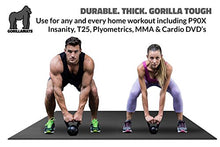 Load image into Gallery viewer, Premium Extra Large Exercise Mat - 9&#39; x 6&#39; x 1/4&quot; Ultra Durable, Non-Slip, Workout Mats for Home Gym Flooring - Plyo, MMA, Cardio Mat - Use with or Without Shoes (108&quot; Long x 72&quot; Wide x 6mm Thick)
