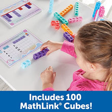 Load image into Gallery viewer, Learning Resources MathLink Cubes Kindergarten Math Activity Set: Fantasticals! 115 Pieces, Easter Toys for kids, Ages 5+ Kindergarten STEM Activities, Math Activity Set and Games for Kids, Mathlink Cubes Activity Set
