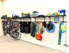 Load image into Gallery viewer, StoreYourBoard Bike Rack + Storage Shelf, Holds 5 Bicycles, Garage Adjustable Bike Wall Mount
