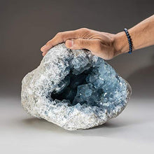 Load image into Gallery viewer, Astro Gallery of Gems Blue Celestite Cluster Geode from Sankoany, Ketsepy Mahajanga, Madagascar (27.6 lbs) - BC79
