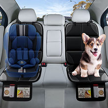 Load image into Gallery viewer, Car Seat Protector, MHO+All 2 Pack Auto Car Seat Protectors for Child Baby Car Seats - Large CarSeat Sit Savers Mat with Waterproof 600D Fabric &amp; 2 Storage Pockets, Crash Test Approved
