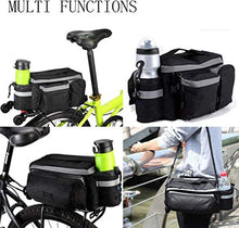 Load image into Gallery viewer, BicycleStore Trunk Bag Bike Panniers Waterproof Cycling Bag Rack 7L Rear Seat Bags Bicycle Accessories Black
