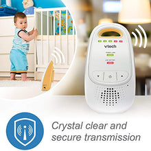 Load image into Gallery viewer, VTech DM111 Audio Baby Monitor with up to 1,000 ft of Range, 5-Level Sound Indicator, Digitized Transmission &amp; Belt Clip
