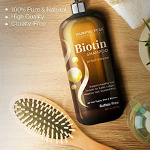 Load image into Gallery viewer, Majestic Pure Biotin Shampoo for Hair Growth - Volumizing Shampoo for Hair Loss - with DHT-3 Blocker - Hydrating &amp; Nourishing - Sulfate Free, for Men &amp; Women - Thin Hair Shampoo - 16 fl oz
