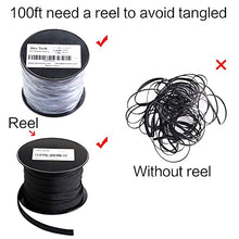 Load image into Gallery viewer, 100ft - 1/4 inch PET Expandable Braided Sleeving – Black – Alex Tech braided cable sleeve
