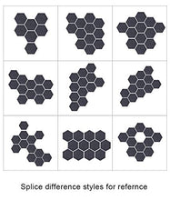 Load image into Gallery viewer, 12 Pcs Thickened Felt Hexagon Tile Board,Cork Board, Memo Board,Adhesive Wall Bulletin Board, Message Board,for School,Office,Home,Kitchen,Bedroom and Shop,12 Pcs+Notepad+50 pcs Pin+Manicure Set
