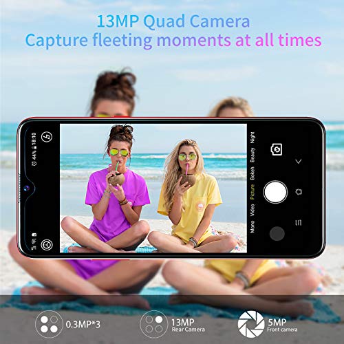 Load image into Gallery viewer, Blackview Android Phone, A80, 4G Dual sim Cell Phones, Bundle Android 10 OS 2GB+16GB ROM Unlocked Blackview Smartphones, 6.21in HD+, Fingerprint Face Detection, 4200mAh Capacity Battery tmobile Phone