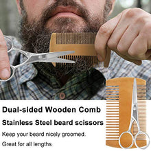 Load image into Gallery viewer, Beard Growth Kit,Beard Grooming Kit,Beard Kit W/Beard Roller,Beard Growth Oil,Beard Wash, Beard Balm,Comb,Brush,Shaving Scissors,Bag,E-book,Stocking Stuffers Birthday Gifts for Fathers Dad Men Him
