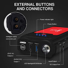 Load image into Gallery viewer, SUHU Car Battery Jump Starter, 1500A Peak Car Booster for Up to 7.0L Gas or 5.5L Diesel Engine, Long Standby 3.0 Quick Charge 12V Auto Battery Booster, Portable Power Pack for Cars, Trucks, SUV
