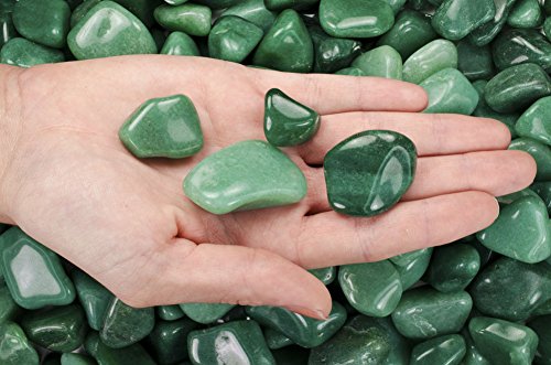 Load image into Gallery viewer, Fantasia Materials: 1 lb Tumbled Green Aventurine A Grade Stones from Brazil - Small - 0.75" to 1.25" avg