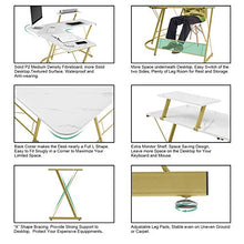 Load image into Gallery viewer, Mr IRONSTONE L-Shaped Desk 50.8" Computer Corner Desk, Home Gaming Desk, Office Writing Workstation with Large Monitor Stand, Space-Saving, Easy to Assemble（Laminate Marble）
