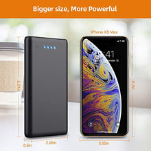 Load image into Gallery viewer, Portable Charger Power Bank 25800mAh Huge Capacity External Battery Pack Dual Output Port with LED Status Indicator Power Bank for iPhone, Samsung Galaxy, Android Phone,Tablet &amp; etc（Black）
