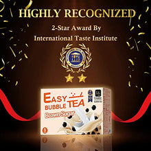Load image into Gallery viewer, EASY BUBBLE TEA, Brown Sugar Flavor, Authentic instant Boba tea Bubble tea Pearl tapioca Milk Tea Kit, under 1minute (Molasses with Boba,Paper Straws,microwaveable cup 5 Servings)
