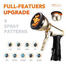 Load image into Gallery viewer, Delxo 2020 Upgrade 50FT Expandable Garden Hose Water Hose with 9-Function High-Pressure Spray Nozzle, Heavy Duty Flexible Hose, 3/4&quot; Solid Brass Fittings Leakproof Design
