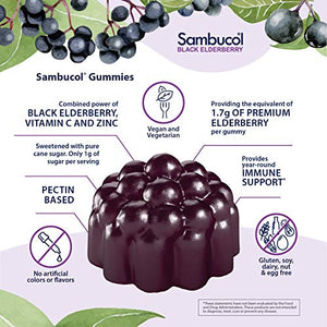 Sambucol Black Elderberry Gummies, 60 Count