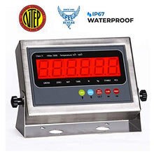 Load image into Gallery viewer, PEC Scales Recycling 304 Stainless Steel Bench Scale/Shipping Scale, NTEP Legal for Trade (18&quot; x 18&quot;)

