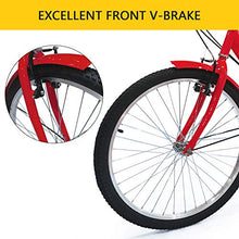 Load image into Gallery viewer, Adult Tricycles Three Wheel Trike Bike Cruiser 7 Speed, Adult Trikes 24 inch Wheels Low Step-Through with Cargo Basket/Full Assembly Tool for Women, Men, Seniors (Cool Red, 26'' Wheel)
