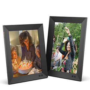 Nixplay Smart Digital Picture Frame Bundle - 10 Inch and 9.7 Inch Black with 2K Display