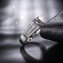 Load image into Gallery viewer, Beyond jewelry Solid 14K/18K White Yellow Rose Gold Natural Brilliant Diamond Oval Round Pear Cushion Semi Mount Ring
