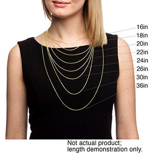 14K White Gold 2.5mm Solid Franco Chain, FREE Microfiber Cloth, Square Box Link Necklace, Giorgio Bergamo (24)