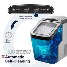 Load image into Gallery viewer, Euhomy Nugget Ice Maker Countertop, Ice Maker 26lb/Day, Self-Cleaning &amp; Auto Water Refill Pellet ice Maker, Sonic Ice Maker for Home/Kitchen/Office.
