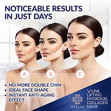 Load image into Gallery viewer, 10 Piece V Line Shaping Face Masks – Double Chin Reducer - Lifting Hydrogel Collagen Mask with Aloe Vera – Anti-Aging and Anti-Wrinkle Band - Contouring, Slimming and Firming Face Lift Sheet
