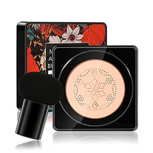 Load image into Gallery viewer, Mushroom Head Air Cushion CC Cream, BB Cream, Moisturizing Concealer, Moisturizing BB Cream Makeup Base Long Lasting with Mushroom Makeup Sponge, Easy to Apply, Round (Natural)
