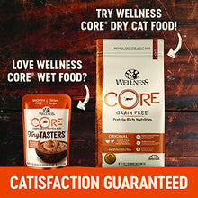 Load image into Gallery viewer, Wellness CORE Tiny Tasters Wet Cat Food, Complete &amp; Balanced Natural Pet Food, Made with Real Meat, 1.75-Ounce Pouch, 12 Pack (Adult Cat, Chicken Pate)
