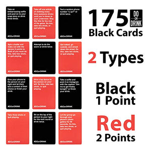 Do or Drink - Party Card Game - for College, Camping, 21st Birthday, Parties - Funny for Men & Women