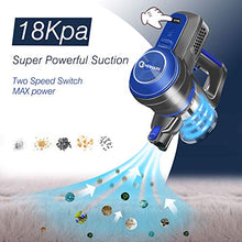 Load image into Gallery viewer, NEQUARE Cordless Vacuum Cleaner 18KPa Super Suction Pet Hair Eraser 4 in 1 Cordless Stick Vacuum Convenient&amp; Easy Empty Dirt Bin 35Min Long-Lasting Lightweight&amp; Versatile with Multiple Brush for Home
