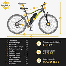 Load image into Gallery viewer, Heybike Race Electric Bike Light Weight 26" Commuter Electric Mountain Bike Long Range, 350W Brushless Motor, Shimano 7-Speed and Front Fork Suspension, Urban Electric Bicycle for Adults

