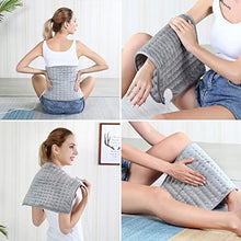 Load image into Gallery viewer, Heating Electric Pad for Back, Shoulders, Abdomen, Legs, Arms, Electric Fast Heat Pad with Heat Settings, Auto Shut Off (12"×24'')
