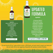 Load image into Gallery viewer, Probiotics for Women Men &amp; Kids | USDA Organic Probiotics for Skin Care Health | Topical Probiotic Spray | Topical Skincare Support Supplement | Vegan | Non-GMO | Gluten Free | 4 Fl Oz
