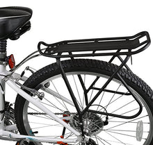 Load image into Gallery viewer, Ibera Bike Rack – Bicycle Touring Carrier with Fender Board, Frame-Mounted for Heavier Top &amp; Side Loads, Height Adjustable for 26&quot;-29&quot; Frames
