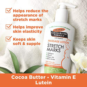 Palmer's Cocoa Butter Formula Massage Lotion For Stretch Marks, Pregnancy Skin Care, 8.5 Ounces