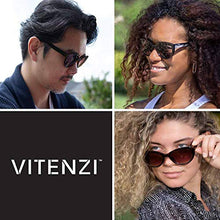 Load image into Gallery viewer, VITENZI Full Reader Sunglasses Cat Eye Readers for Reading Under The Florence Sun in Black 1.50
