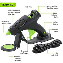 Load image into Gallery viewer, Surebonder Cordless Hot Glue Gun, High Temperature, Full Size, 60W, 50% More Power - Sturdily Bonds Metal, Wood, Ceramics, Leather &amp; Other Strong Materials (Specialty Series CL-800F)
