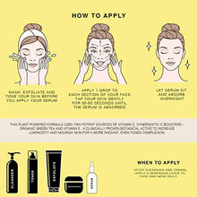 Load image into Gallery viewer, Vitamin C Serum for Face - Brightening Facial and Anti Aging Treatment for a Youthful and Glowy Complexion - Hyaluronic Acid, Green Tea, Vitamin C and E -2 Fl Oz
