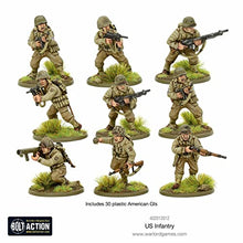 Load image into Gallery viewer, Bolt Action US Infantry American GIS 1:56 WWII Military Wargaming Figures Plastic Model Kit

