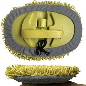 DocaPole 7-30 Foot Wall Duster Extension Pole | Chenille Microfiber Cleaning Head | For Use by Hand or with an Telescopic Pole | High Reach Duster for Walls and High Ceilings | Washable Cleaning Cloth