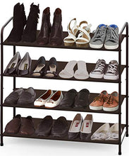 Load image into Gallery viewer, Simple Houseware 4-Tier Shoe Rack Storage Organizer, Bronze
