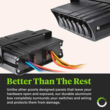 Load image into Gallery viewer, 6-Gang 12V Rocker Switch Box [40 Amp Max.] [12 AWG Wires][12 Volt DC] SPST On/Off Rocker Toggle Switch Panel Box for Auto Automotive Lights Car Marine Boat Truck Vehicles &amp; More
